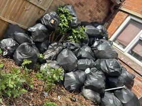 Bagged household waste removal