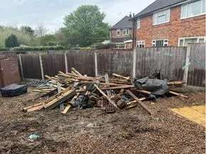 Garden timber and wood waste removal